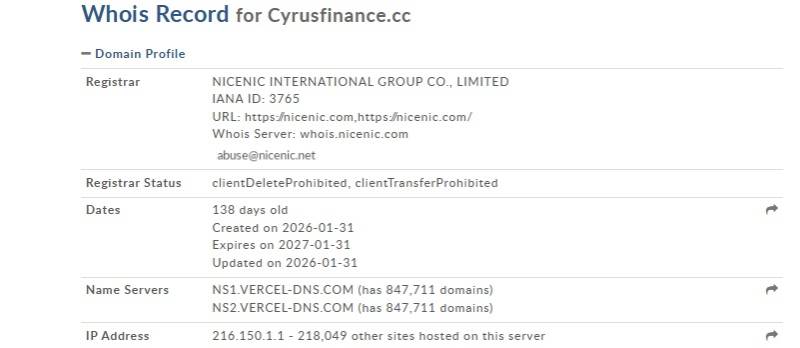 Cyrus Finance