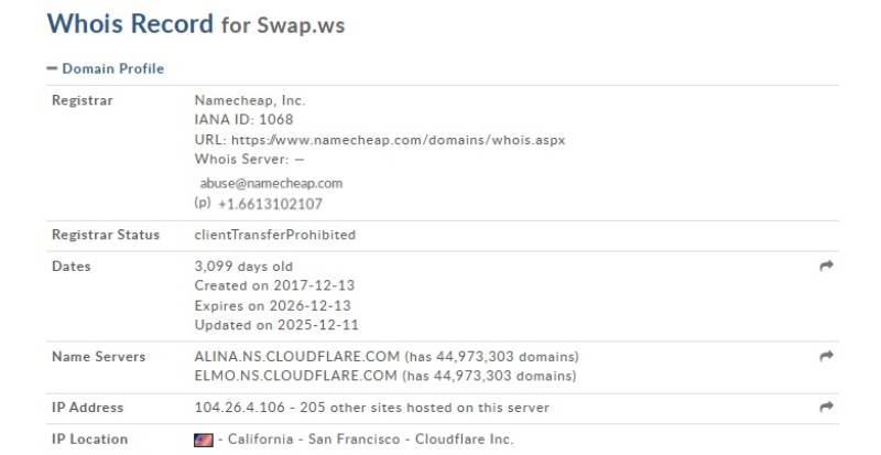 Swap WS