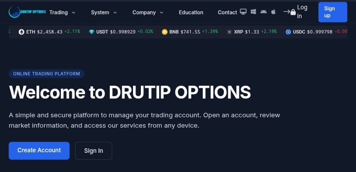 Drutip Options